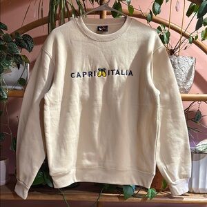Cream Crew Neck Sweater